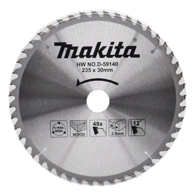 Pjovimo diskas Makita D-59140, 235X2.5X30mm, 12°, T48