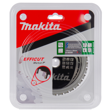 Pjovimo diskas Makita B-69288 EFFICUT METAL, 150X1.1X20mm, 0°, T33 2