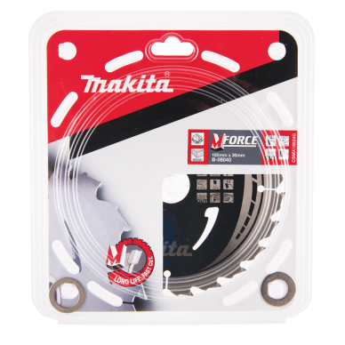 T.C.T. pjūklas M-FORCE 185X2X30mm 15° T24 Makita B-08040 1