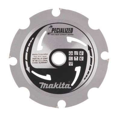 Pjovimo diskas Makita B-22997 SPECIALIZED, 165X2.3X20mm, 12°, T4 2