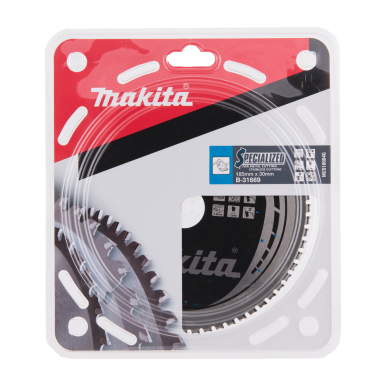 T.C.T. pjūklas SPECIALIZED 185X1.6X30mm 0° T64 Makita B-31669 2