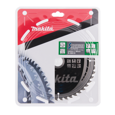 T.C.T. pjūklas SPECIALIZED 235X2.3X30mm 18° T48 Makita B-09519 2