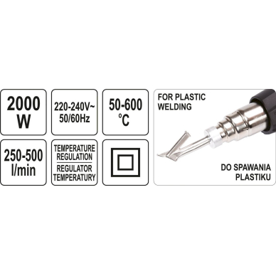 Techninis fenas 2000w / Plastiko liejimo funkcija 4