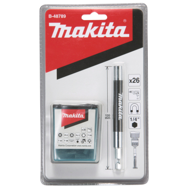 Sukimo antgalių rinkinys Makita B-48789, 26 vnt.