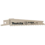 Tiesinio pjūklo pjūkleliai Makita B-20432-2, BiM 100x0,9mm (6tpi), 2 vnt, metalui, medžiui, medžiui su vinimis