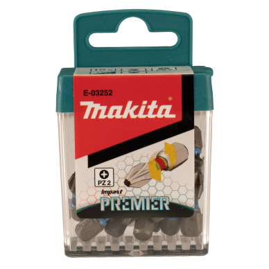 Torsion sukimo antgalis Makita E-03252, (C-form), PZ2-25mm, 15vnt. Impact Premier 1