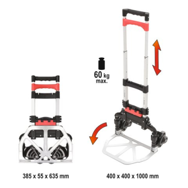 Transportavimo vežimėlis laiptais | keliamoji galia 60 kg (YT-37411)