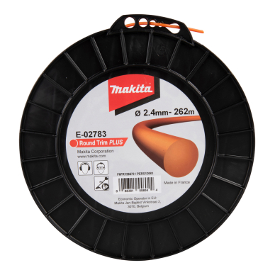 Trimerio valas Makita E-02783, 2,4mm/262m, apvalus