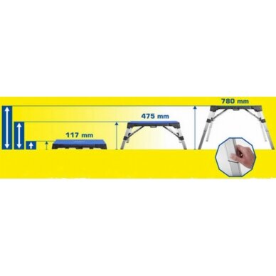 Universalus darbastalis Brilliant Tools, 4-in-1, 117-748 mm 8