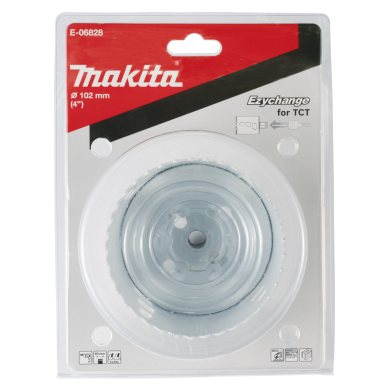 Universali gręžimo karūna Makita E-06828, EZYCHANGE TCT, 102mm 2