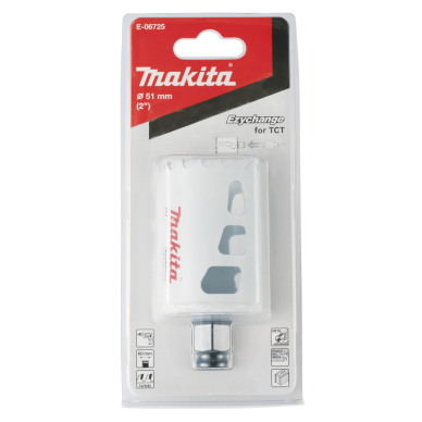 Universali gręžimo karūna Makita E-06725, EZYCHANGE TCT, 51mm 3