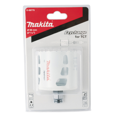 Universali gręžimo karūna Makita E-06775, EZYCHANGE TCT, 68mm 2