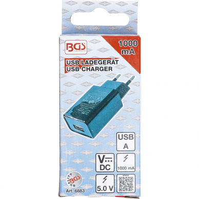 Universalus USB įkroviklis, BGS-technic, 1 A 2