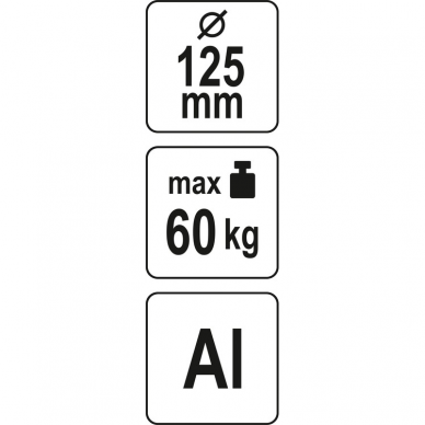 Vakuuminis kėliklis Yato, 125 mm 3