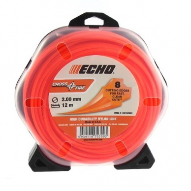 Valas nailoninis ECHO CROSS FIRE, 2,0 mm x 12 m