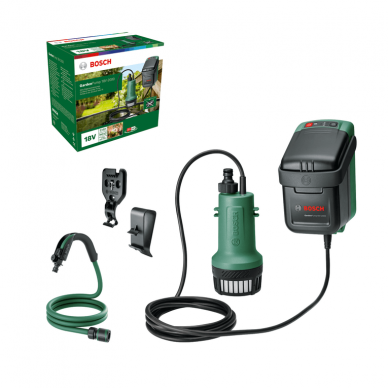 Vandens siurblys Bosch GardenPump 18V-2000, 1x2,5Ah 1