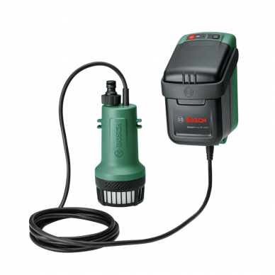 Vandens siurblys Bosch GardenPump 18V-2000, 1x2,5Ah