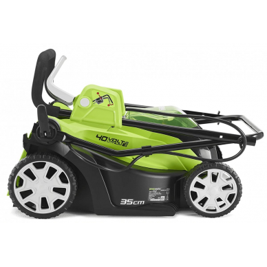 Akumuliatorinė vejapjovė Greenworks G40LM35K2, 40 V, 2,0 Ah, 35 cm 2