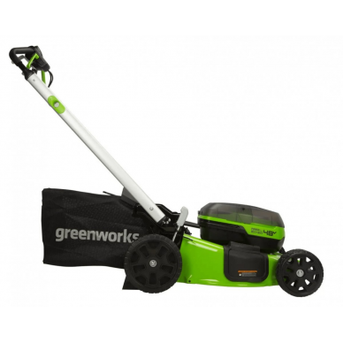 Akumuliatorinė savaeigė vejapjovė Greenworks GD24X2LM46SP4K4, 48 V(2x24 V), 4x4,0 Ah, 46 cm 5