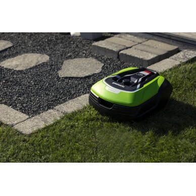 Vejos pjovimo robotas Greenworks OPTIMOW 10, iki 1000 m2 5