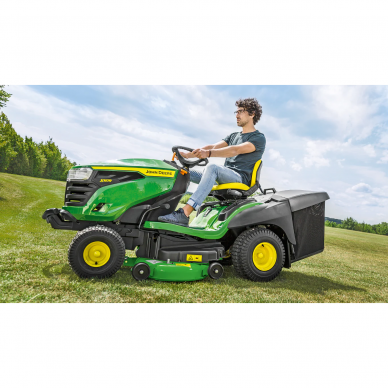 Vejos traktoriukas John Deere X167R, 12,2 kW, 107 cm 3