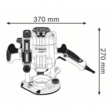 Vertikali freza Bosch GOF 1250 CE Professional 1