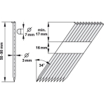 Vinys 34*90*3mm 500vnt