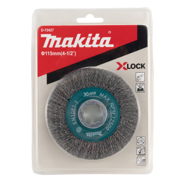 Vielinis šlifavimo diskas Makita D-73427, banguota viela, 0.3mm, Ø 115 mm, X-LOCK 3