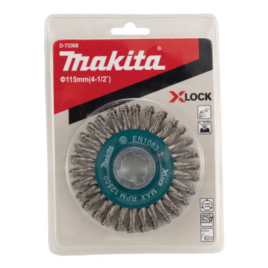 Vielinis šlifavimo diskas Makita D-73368, sukta viela, 0.5mm, Ø 115 mm,  X-LOCK 2