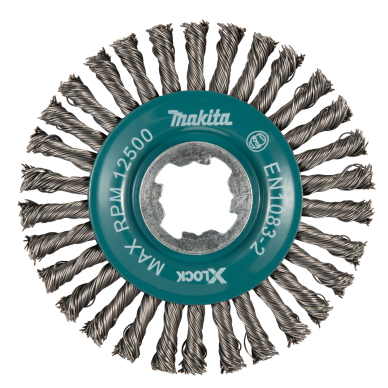 Vielinis šlifavimo diskas Makita D-73411, sukta viela, 0.5mm, Ø 115 mm, X-LOCK