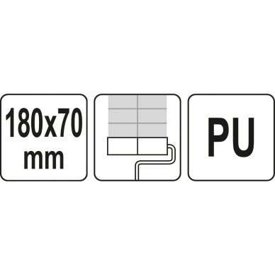 Volas apdailos darbams Yato, 180 x 70 mm 3